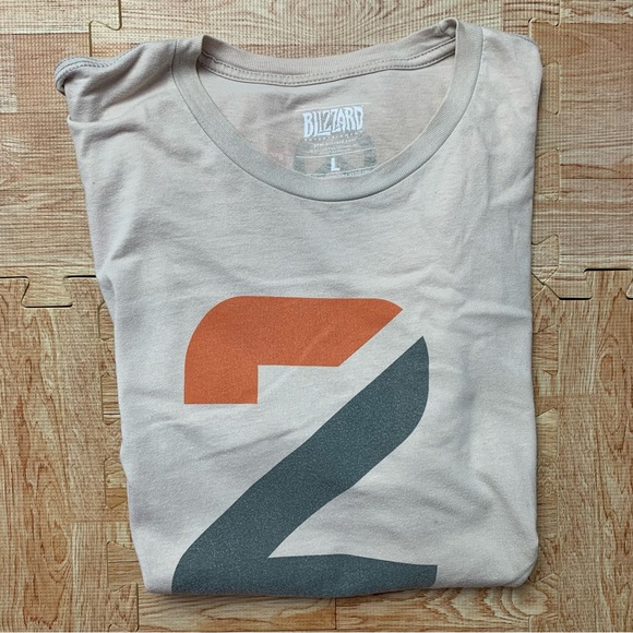 Overwatch 2 Shirt Men’s Size Large BlizzCon Video Game Graphic Tee Blizzard Rare - Picture 10 of 10
